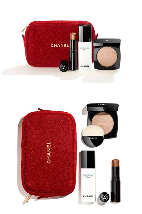 chanel lipstick bag set|More.